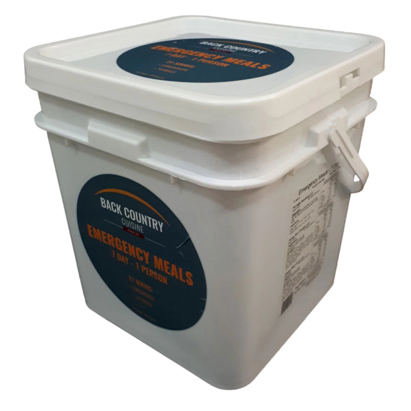 Back Country Cuisine - Emergency Bucket - 7 Day
