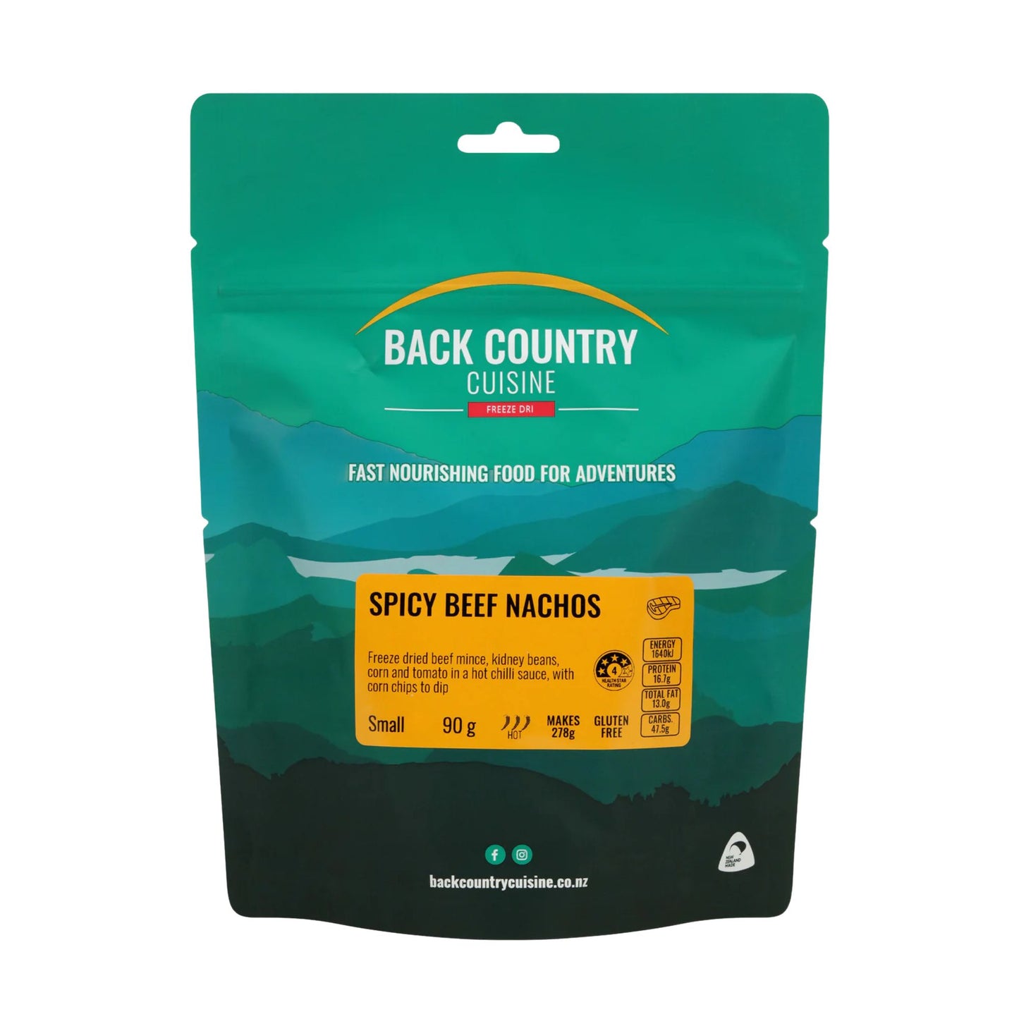 Back Country Cuisine - Spicy Beef Nachos GF - Small