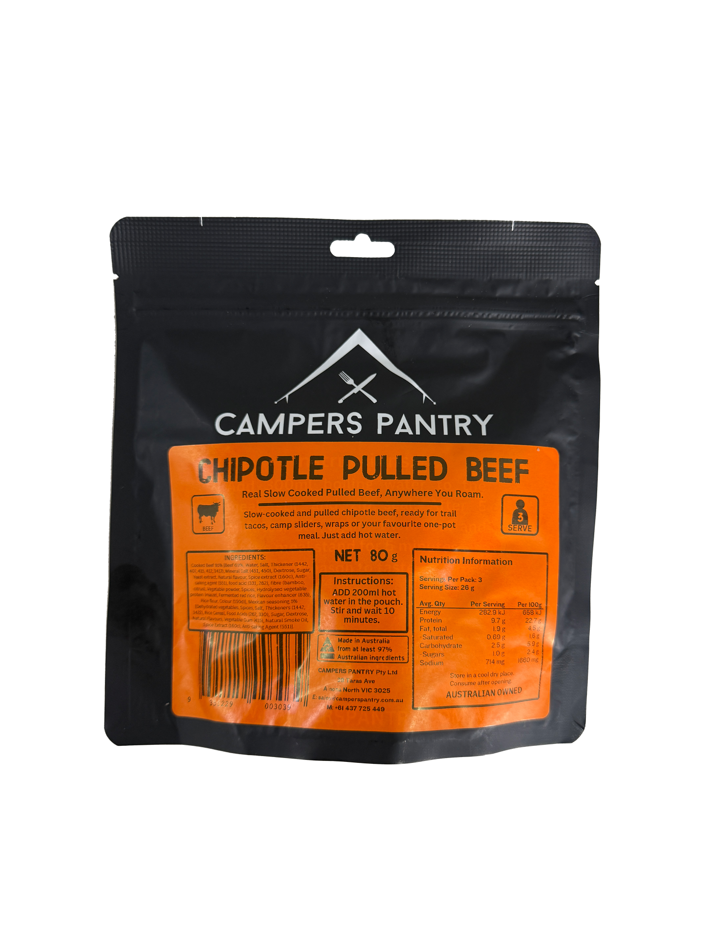 Campers Pantry - Chipotle Pulled Beef