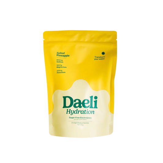 Daeli Hydration - Salted Pineapple Electrolyte Powder - 21 x 6g Sachets