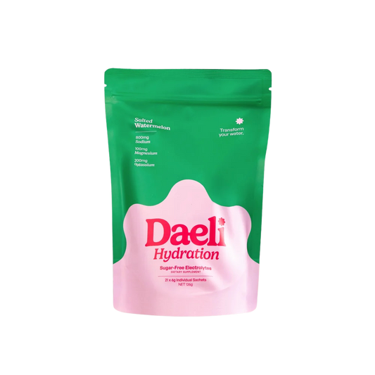 Daeli Hydration - Salted Watermelon Electrolyte Powder - 21 x 6g Sachets