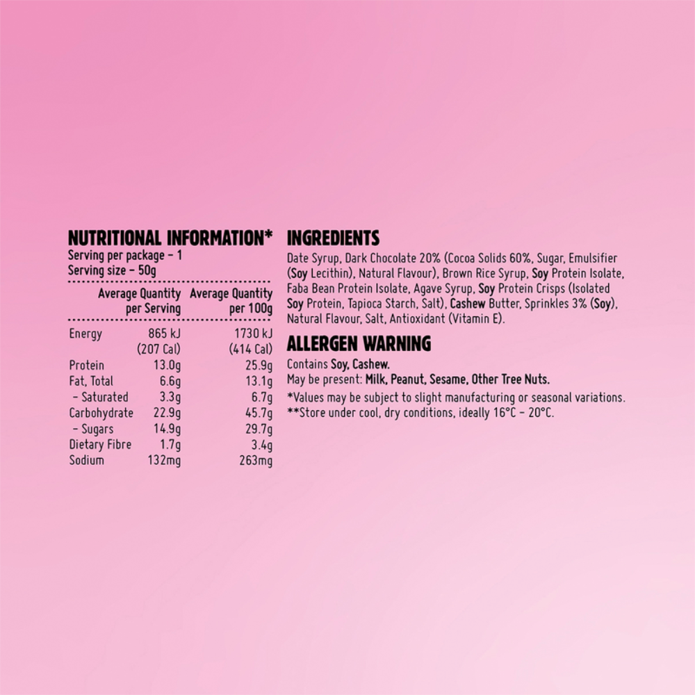 Macro Mike - Chocolate Birthday Cake Protein Bar