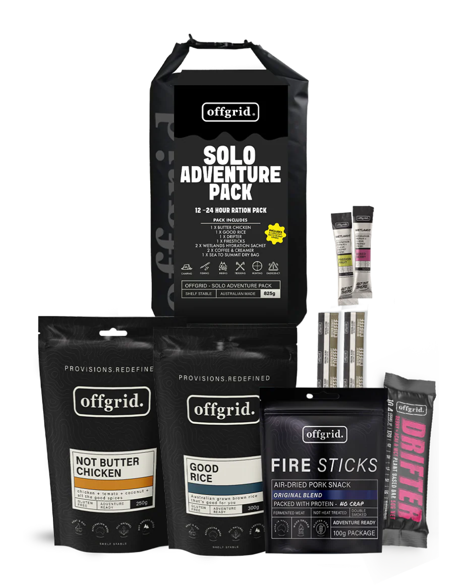 Offgrid - Ultimate Solo Adventure Pack + STS 5L Dry Bag