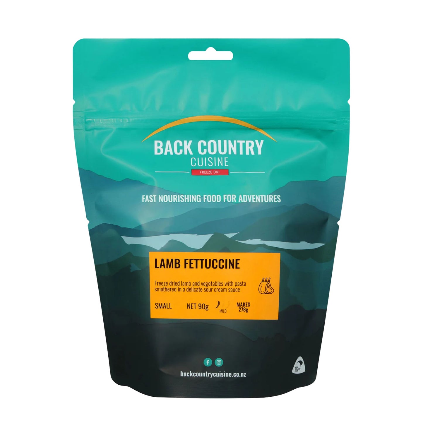 Back Country Cuisine - Lamb Fettuccine - Small