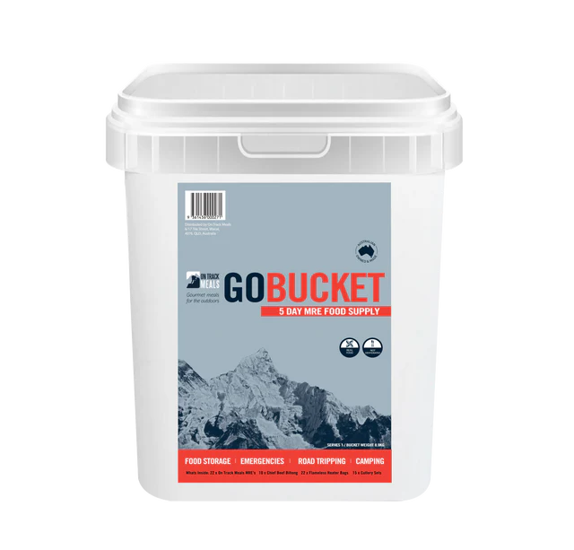 On Track Meals - Go Bucket 5 Day Emergency Food Ration Bucket