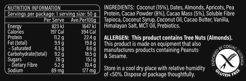 Offgrid - Drifter Coconut + Cacao & MCT Oil Energy Bar