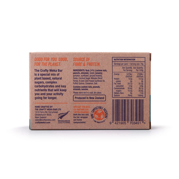 Crafty Weka - Nutty Caramel Gluten Free Energy Bar