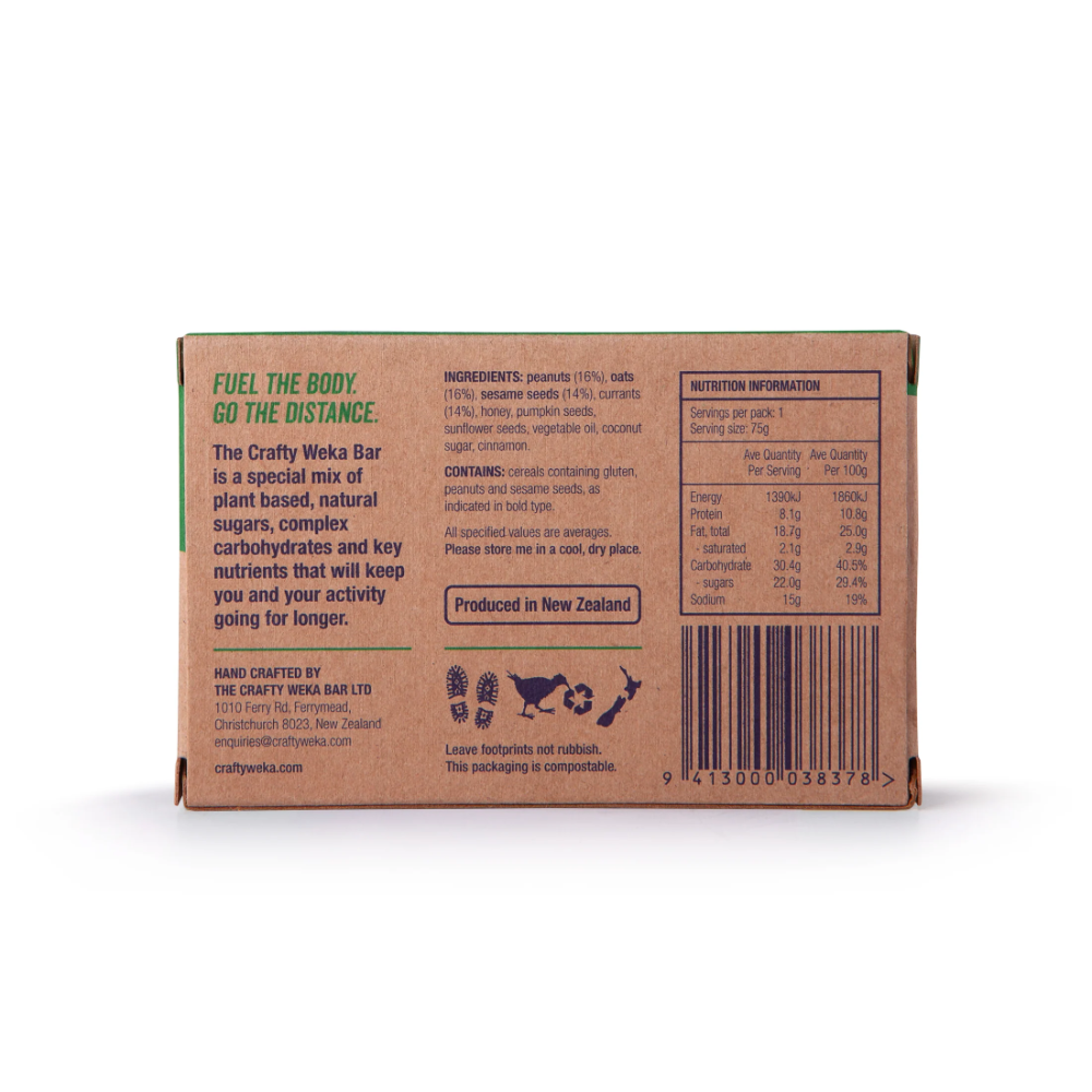 Crafty Weka - Original Flavour Energy Bar