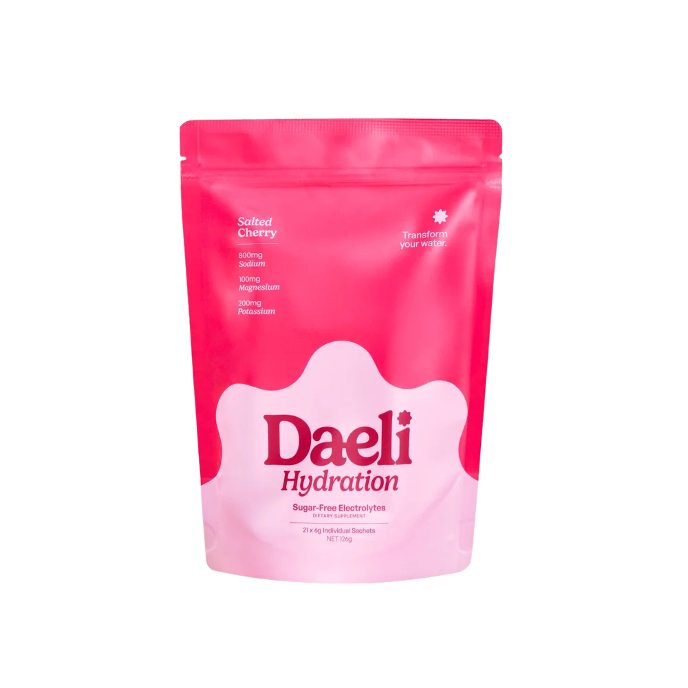 Daeli Hydration - Salted Cherry Electrolyte Powder - 21 x 6g Sachets
