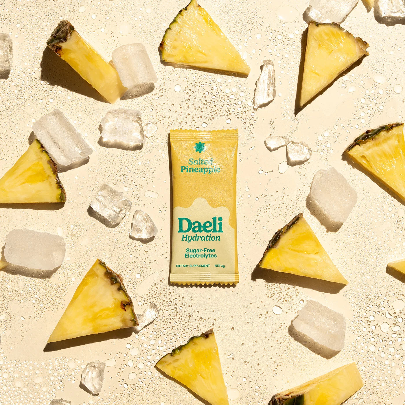 Daeli Hydration - Salted Pineapple Electrolyte Powder - 21 x 6g Sachets