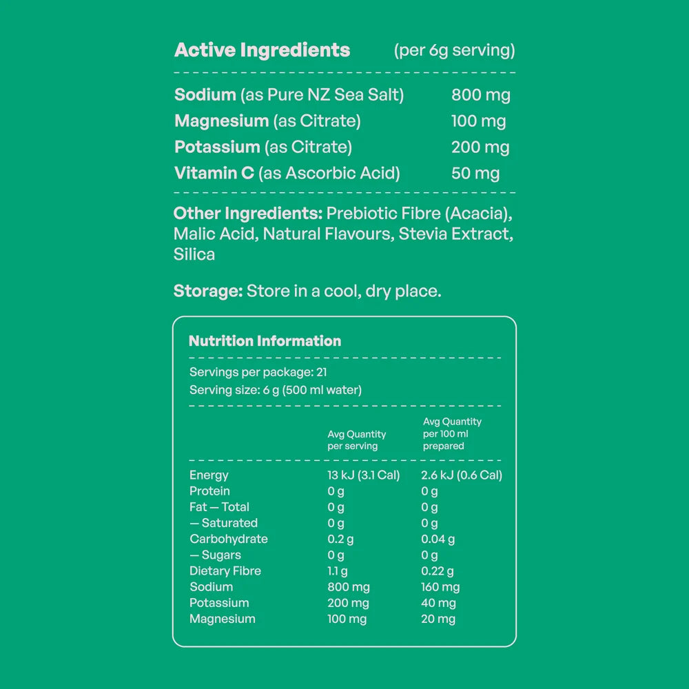 Daeli Hydration - Salted Watermelon Electrolyte Powder - 21 x 6g Sachets
