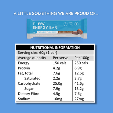 Flow Nutrition - Choc Brownie Energy Bar