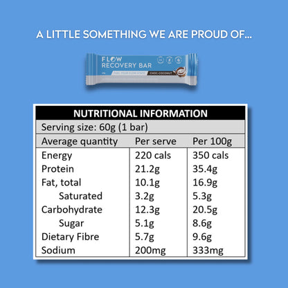 Flow Nutrition - Choc Coconut Recovery Bar