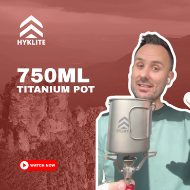 Video explaining the benefits of the Hyklite 750ml titanium pot
