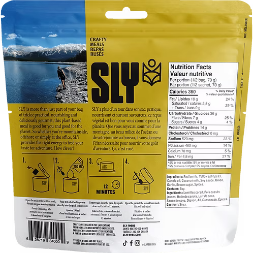 SLY Foods - Lentil Dahl - Double