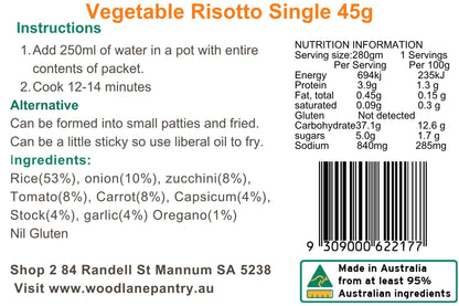 Woodlane Pantry - Vegetable Risotto - Single